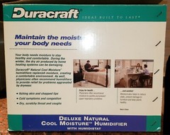 VINTAGE Duracraft DH-831 Deluxe Natural Cool Moisture Humidifier USED WORKING