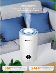 Ultrasonic Cool Mist Humidifier Dreamiracle FSG-0060 Top Fill, 3.5L Ultra Quiet