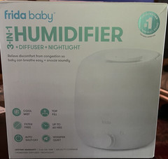 Frida Baby 3-in-1 Cool Mist Ultrasonic Humidifier Diffuser Night Light Top Fill