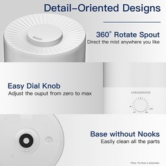 3.5L Cool Mist Humidifier – Ultra-Quiet Ultrasonic Vaporizer with Top-Fill De…