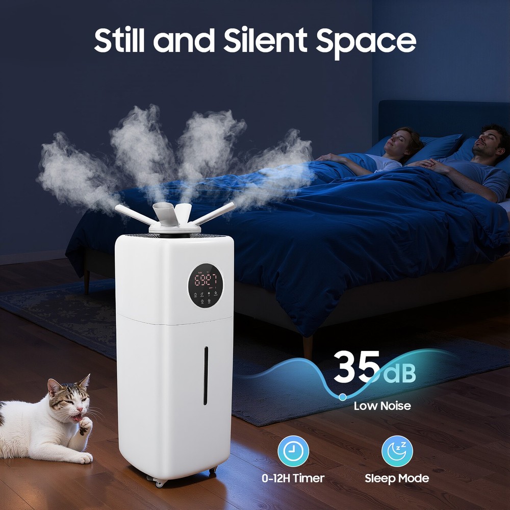 3 Speed Large Room Commercial Humidifier Whole-House Style Humidifier 21L/5.5Gal