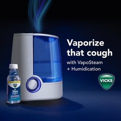 Vicks Warm Mist Humidifier – Air for 1 Count (Pack of 1), White