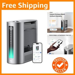 Elegant 6L Humidifier with Digital Display & Aroma Diffuser for Home Comfort