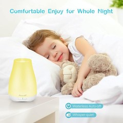Portable Aromatherapy Diffuser Humidifier Night Light Adjustable Mist Modes New