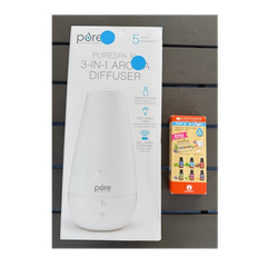 Pure Enrichment PureSpa XL 3-IN-1 Aroma Diffuser and Gurunanda Essential Oils