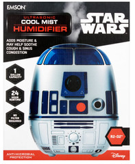 Emson STAR WARS Ultrasonic Cool Mist Humidifier R2-D2 by Disney #DBCJ88 New