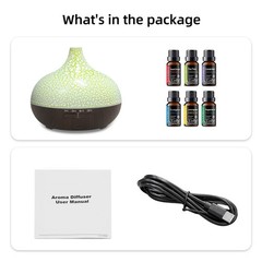 Large Room Humidifier & Aromatherapy Diffuser 550ml Tank, Remote, Ultra Quiet f