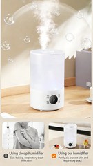 4L Large Capacity Air Humidifier with Remote Control Timer Plant Mist Aroma Diff