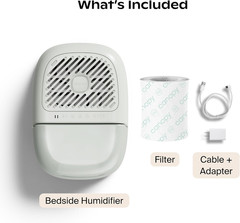 Bedside Humidifier 2.0, Moonstruck, 36 HR Run Time, 2.5L Capacity – Reading Ligh