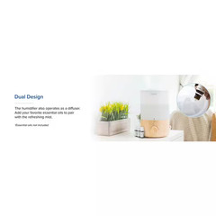 0.8 Gal. Top-Filled Ultrasonic Cool Mist Humidifier up to 290 Sq. Ft. Free Shipp