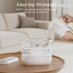 Humidifiers for Bedroom, Top Fill 4L Supersized Cool Mist Humidifier, 32H Runtim