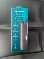 HoMedics Portable Ultrasonic Humidifier Black USB Rechargeable Aromatherapy