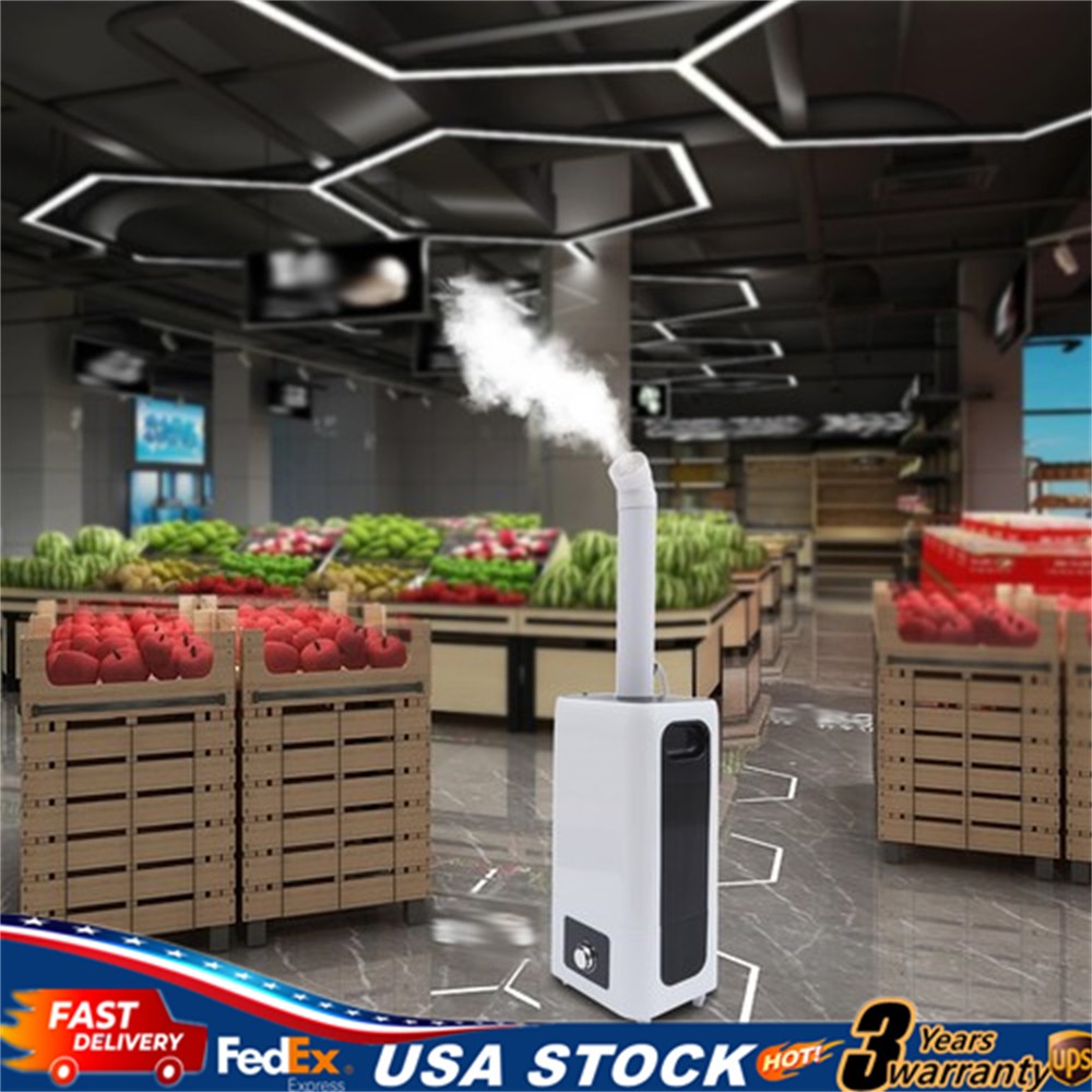 110W Humidifier, Industrial Humidifier,23.8L Large Capacity Humidifier w/ Wheels