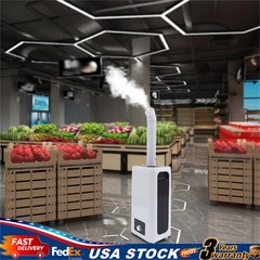 Humidifier Industrial Humidifier 23.8L Large Capacity Humidifier w/ Wheels 110W