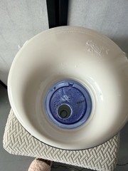 Vicks Ultrasonic Tabletop Humidifier White Blue Adjustable Quiet Medium Room
