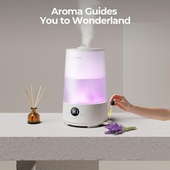 3.6L Cool Mist Humidifier for Large Rooms, Bedroom, Office, Easy Clean, BPA-Free