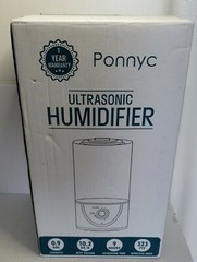Ponnyc Cool Mist Humidifier – Rotatable Mist Nozzle – Ultrasonic Humidifier