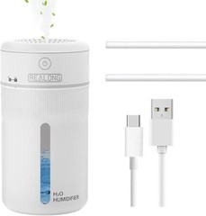 Paikiuu Small Humidifier 400Ml Cool Mist mini Humidifier for Desk – NEW – WHITE