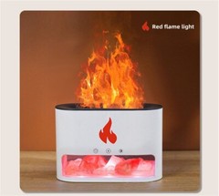 New Flame Humidifier Aromatherapy Machine Crystal Salt Stone Colorful Atmosphere