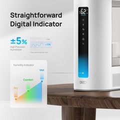 Ultrasonic Large Room Humidifier, 60-Hour Runtime