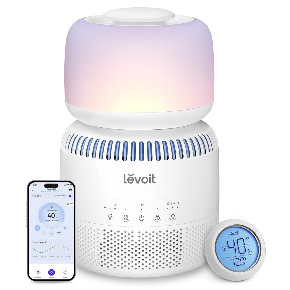 Levoit Evaporative Humidifiers for Bedroom Baby, Dual Air and Water Filters