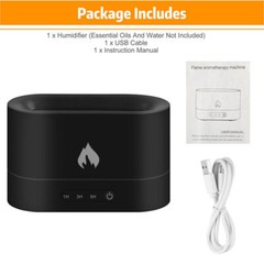 3D Flame Mist Home Decor Air Humidifier Essential Oil Aroma Diffuser USB 250ml