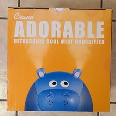 Crane Hippo Filter Free Humidifier 1 Gallon Ultrasonic Cool Mist Humidifiers