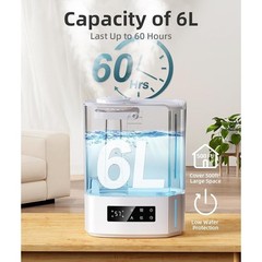 Ultrasonic Humidifier Cool Mist Aromatherapy Auto Shut Off Quiet 500 sq ft New