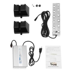 12-Head 110V Ultrasonic Mist Maker Kit Pond Fogger Mister Machine w/2 Buoy NEW!