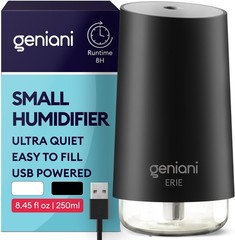 Portable Small Cool Mist Humidifier – USB Powered Not Rechargeable Compact