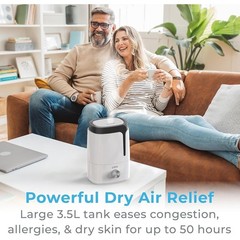 Ultrasonic Cool Mist Humidifier Quiet Operating Large Rooms Allergy Relief New