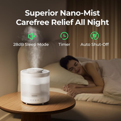 2u humidificadores pequenos 18L niebla fria difusor aceite ultrasonico 7 luces