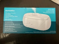 HoMedics filterless ultrasonic humidifier with a 360° nozzle; 0.5-gal Sealed
