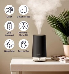 USB Powered 0.25L Humidifier with Night Light – Perfect for Baby Rooms & Offices
