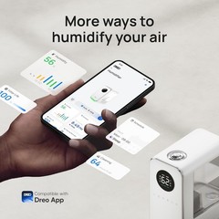 Humidifiers for Bedroom, Oil Diffuser & Nightlight, 50 Hours Runtime,White