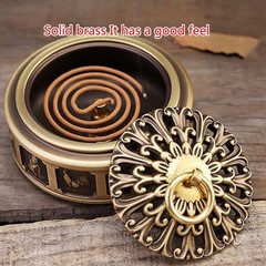 Rustic Metal Lotus Flower Incense Burners Outdoor Garden Yard Party Decoration