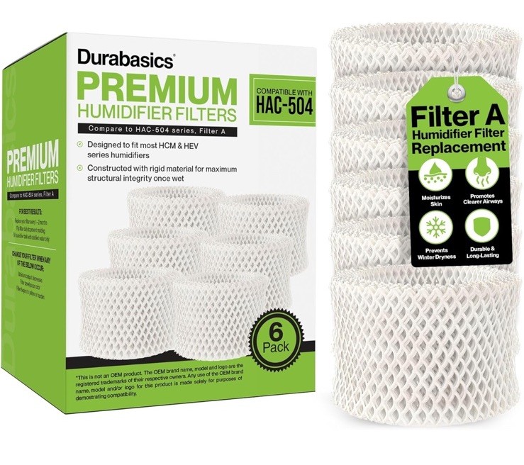 6 Pack Humidifier Filters for Honeywell HAC-504
