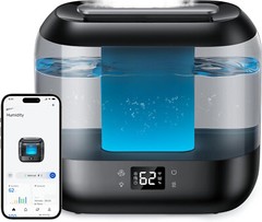 Smart Humidifier, Top Fill 4 Liter Cool Mist Humidifier with Night Light, Silent