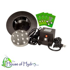 Commercial 12 head ULTRASONIC MIST MAKER pond fogger humidifier with spare discs