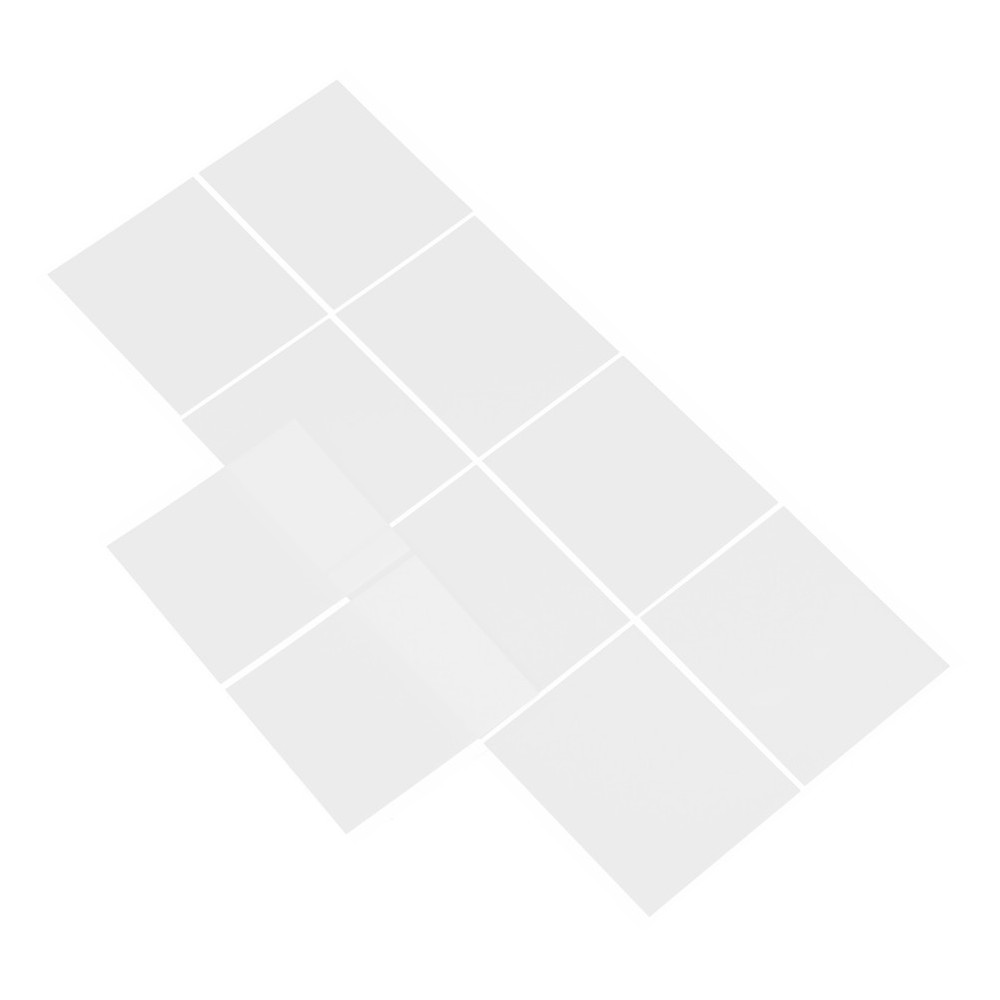10 Pcs Ceiling Light Soft Film Adhesive Diffuser White Sheet LED Strip