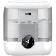 Gray 6L Humidifier, 28dB Quiet, Nightlight, 60H Runtime