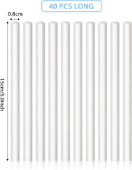 40 Pieces Humidifier Filter Cotton Refill Travel Mini Humidifier Filters Sticks