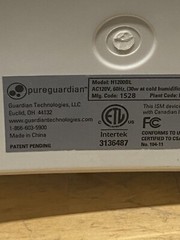 PureGuardian Ultrasonic H1200 Electro Warm And Cool Mist Aromatherapy Humidifier