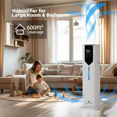 10L/2.6Gal Smart Humidifiers for Bedroom Large Room up to 600Ft², 100H Runtime C