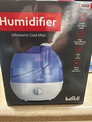 Bontill BH25L Ultrasonic Cool Mist Humidifier 2.5L Ultra Quiet 2.5 Liter Tank