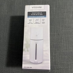 Vissani Portable Humidifier USB-C Rechargeable w/ LED Accent Light-New in Box