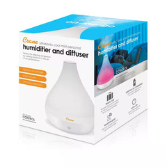 0.35 Gal. 2-In-1 Ultrasonic Cool Mist Humidifer & Aroma Diffuser for Small Rooms