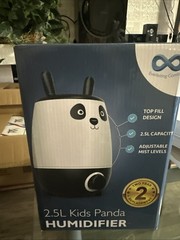 Panda Baby Humidifier, 2.5L, Whisper Quiet. Easy Clean & Fill. 20hr Run NEW