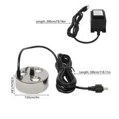 3 Head Ultrasonic Mist Fogger Atomizer Air Humidifier Mist Foggers Machine 60W