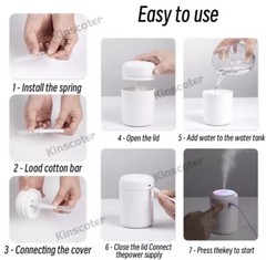 300ml Air Humidifier Ultrasonic Aroma Essential Oil Diffuser Mist